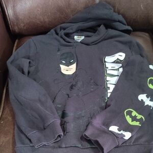 Batman Black Hoodie with Green Highlights